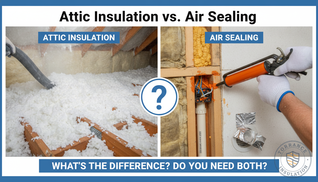 Attic Insulation vs. Air Sealing: What's the Difference and Do You Need Both?